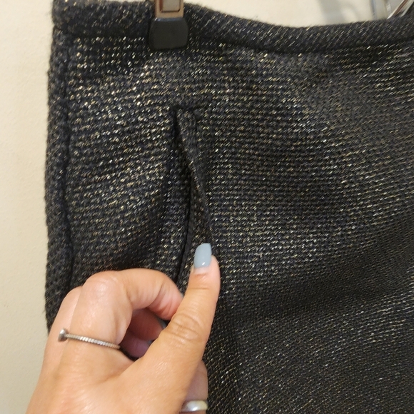 Banana Republic Metallic Tweed Mini Skirt Size 8 NWT - Picture 4 of 13